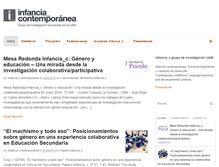 Tablet Screenshot of infanciacontemporanea.com